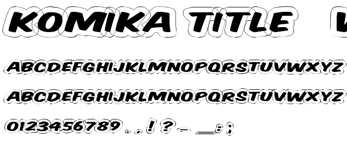 Komika Title - Wired font